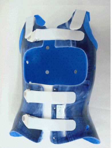 Fixationskorsett Kunststoff mit Schulterträger